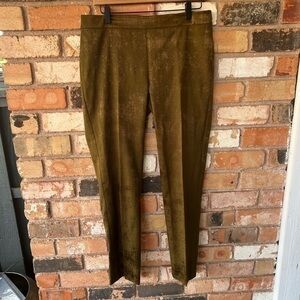 Eileen Fisher Copper Brown Organic Cotton Blend Stretch Pants